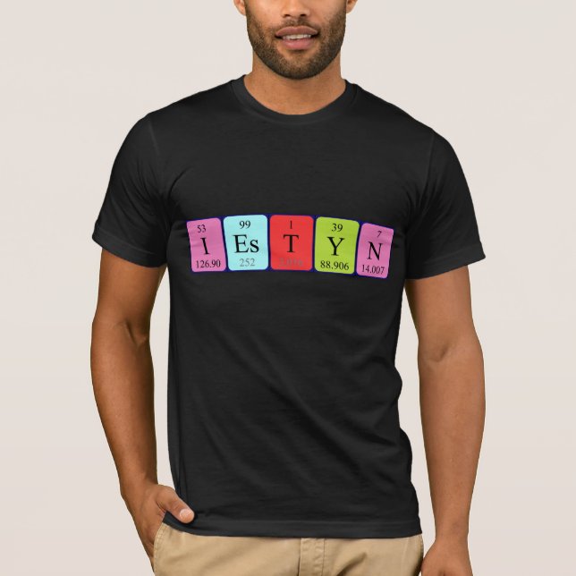 Camiseta de nombre de tabla periódica de Iestyn (Anverso)