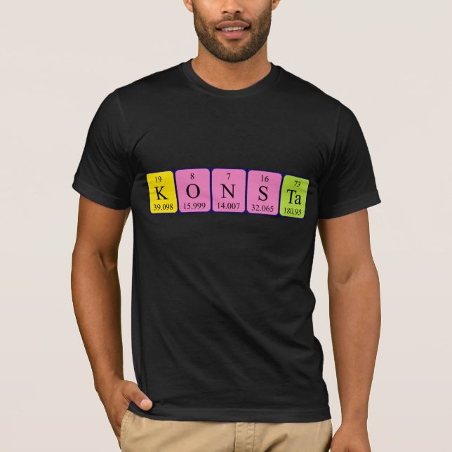 Camiseta de nombre de tabla periódica de Konsta (Anverso)