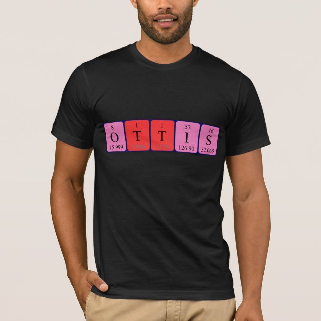 Camiseta de nombre de tabla periódica de Ottis (Anverso)