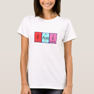 Camiseta de nombre de tabla periódica de Tami