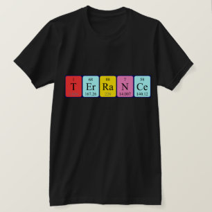 Camiseta de nombre de tabla periódica de Terrasse