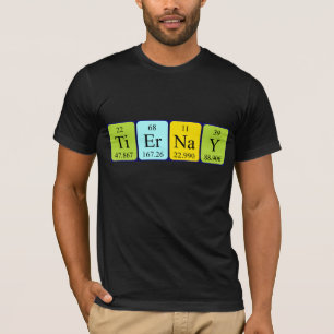 Camiseta de nombre de tabla periódica de Tiernay