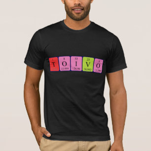 Camiseta de nombre de tabla periódica de Toivo