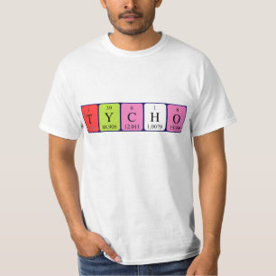 Camiseta de nombre de tabla periódica de Tycho
