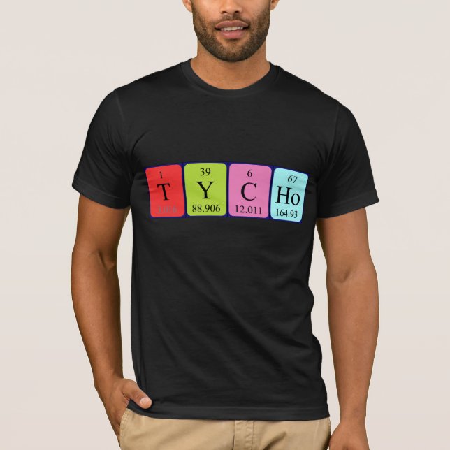 Camiseta de nombre de tabla periódica de Tycho (Anverso)