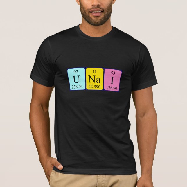 Camiseta de nombre de tabla periódica de Unai (Anverso)