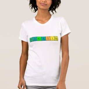 Camiseta de nombre de tabla periódica Florentina