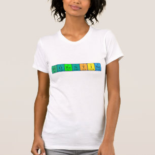 Camiseta de nombre de tabla periódica florentina