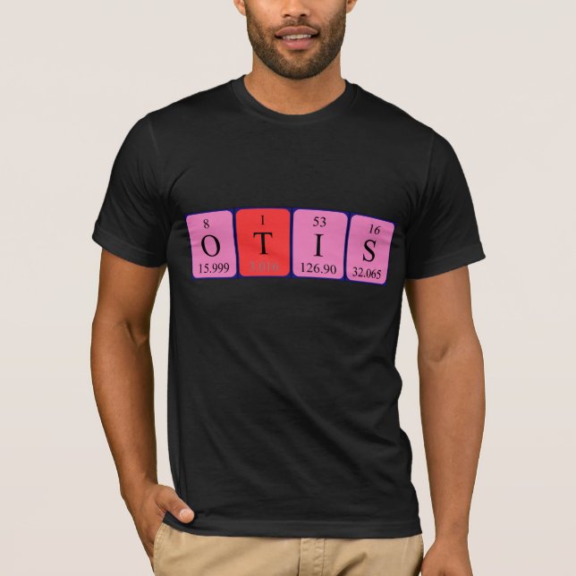 Camiseta de nombre de tabla periódica Otis (Anverso)