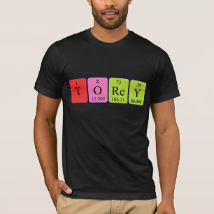 Camiseta de nombre de tabla periódica Torey