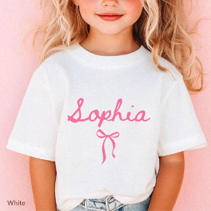Camiseta de nombre personalizado para niña Camiset