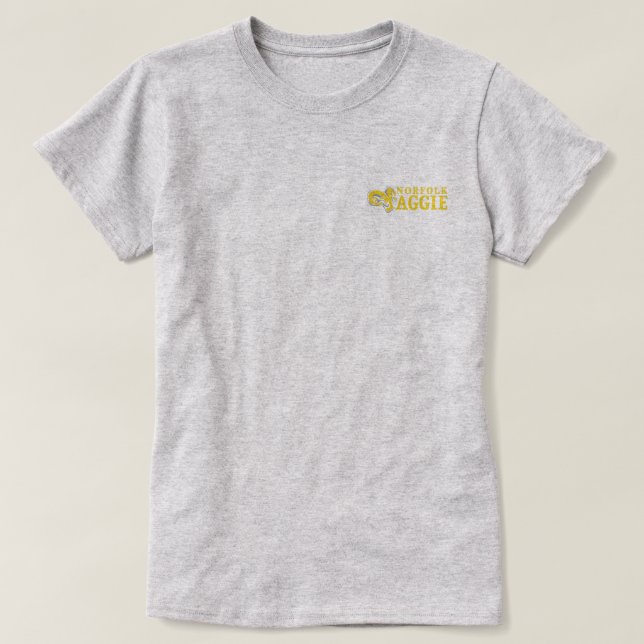 Camiseta de Norfolk Aggie (Diseño del anverso)