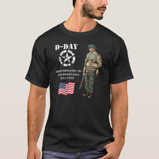 Camiseta De Normandía, Francia, 1944 hasta Pilsen, Czechosl