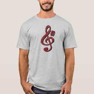 Camiseta de nota musical G sostenido