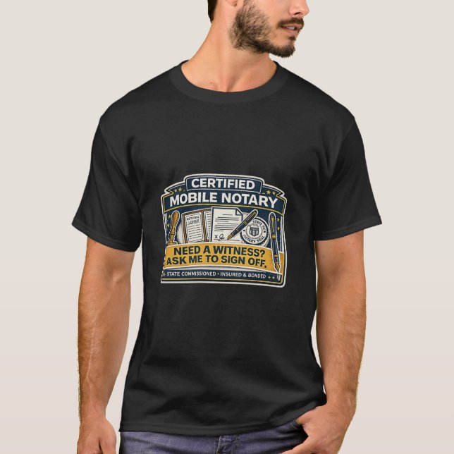 Camiseta de Notario Móvil Certificado (Anverso)