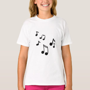 camiseta de notas musicales