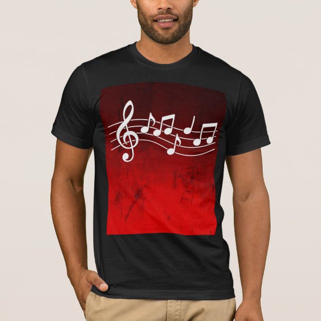 Camiseta de notas musicales (Anverso)