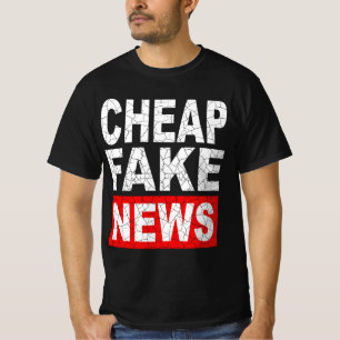 Camiseta de noticias falsas barata - Tee para crít