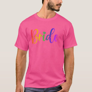 Camiseta de novia para boda gay lésbica LGBT fiest