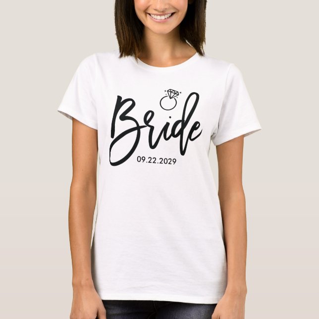 Camiseta de Novia Para Despedida de Soltera Con Fe (Anverso)