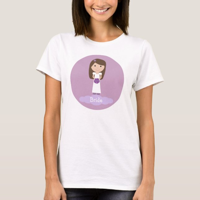Camiseta de novia personalizado (Anverso)