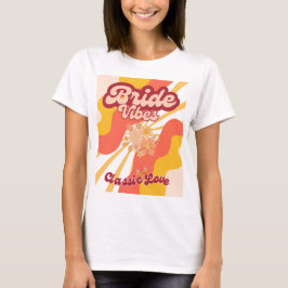 Camiseta de novia retro Groovy