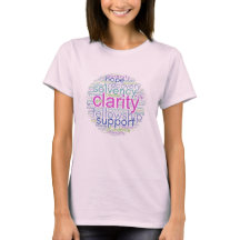Camiseta de nube de palabras de D.A.