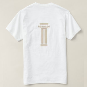Camiseta de nudo de cuerda de columna griega minim