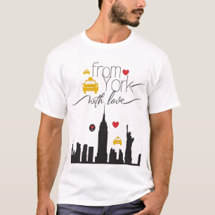 Camiseta De Nueva York, con amor - Edición clásica negra
