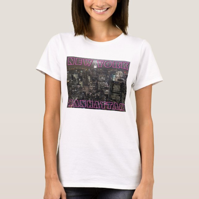 Camiseta de Nueva York Personalizado femenina más  (Anverso)