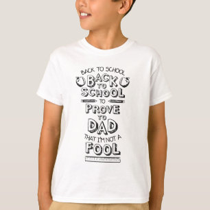 Camiseta De nuevo a escuela