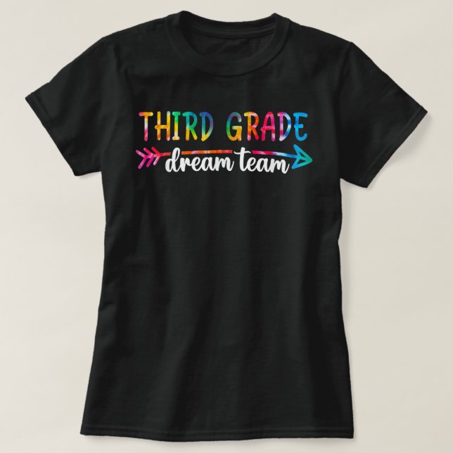 Camiseta De Nuevo A La Escuela De Tercer Grado Dream Team S (Diseño del anverso)
