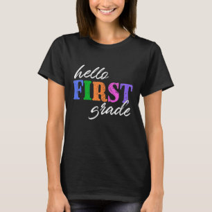Camiseta De Nuevo A La Escuela Primer Grado Para Niños Chic