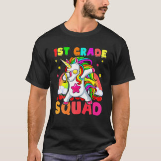 Camiseta De Nuevo A La Escuela Primer Grado Unicornio Dabbi