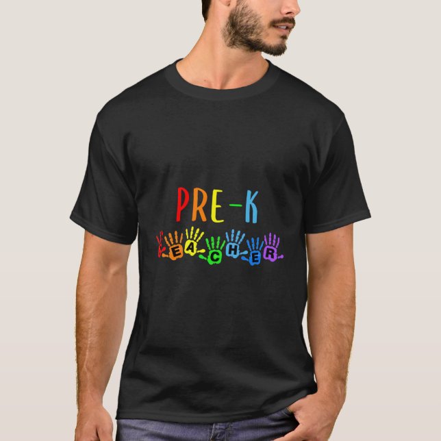 Camiseta De Nuevo A Las Huellas De Maestros Preescolares (Anverso)