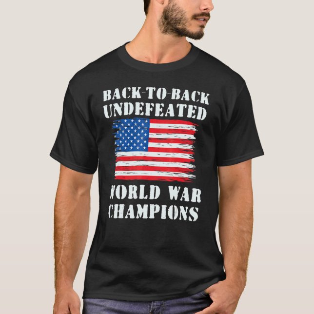 Camiseta De Nuevo A Los Inderrotados Campeones De La Guerra (Anverso)