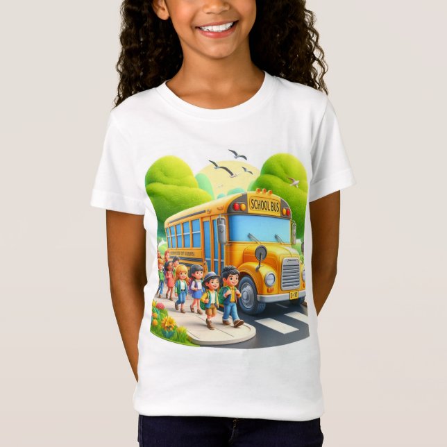 Camiseta De nuevo al colegio chicas (Anverso)