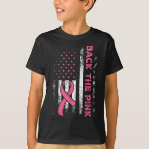 Camiseta De Nuevo La Bandera Rosa De Ee.Uu. Concienciación