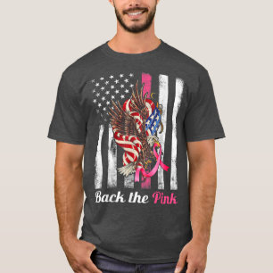 Camiseta De Nuevo La Cinta Rosa De La Bandera De Estados Un