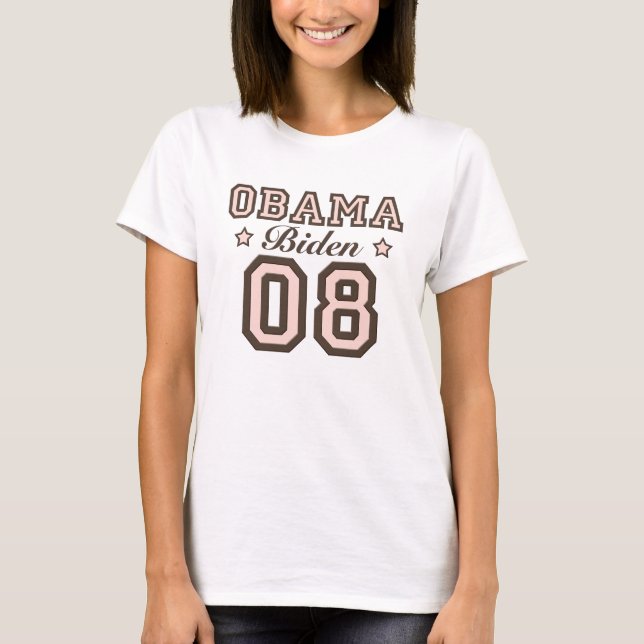 Camiseta de Obama Biden 08 (Anverso)