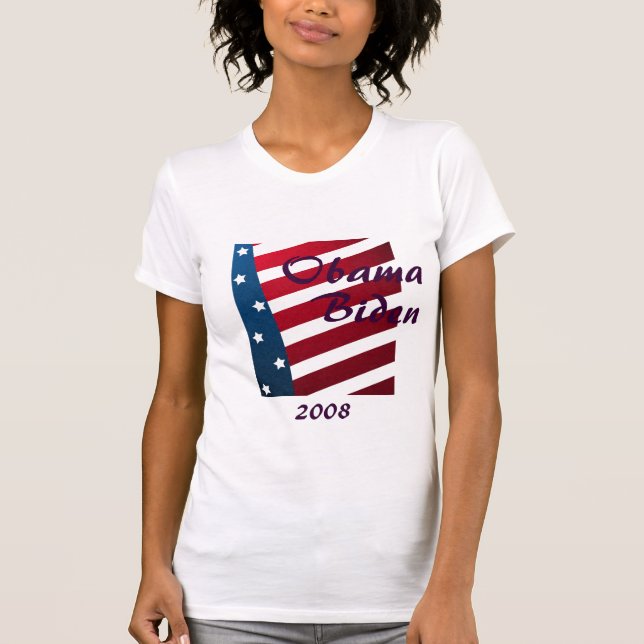 Camiseta de Obama Biden Ladie (Anverso)