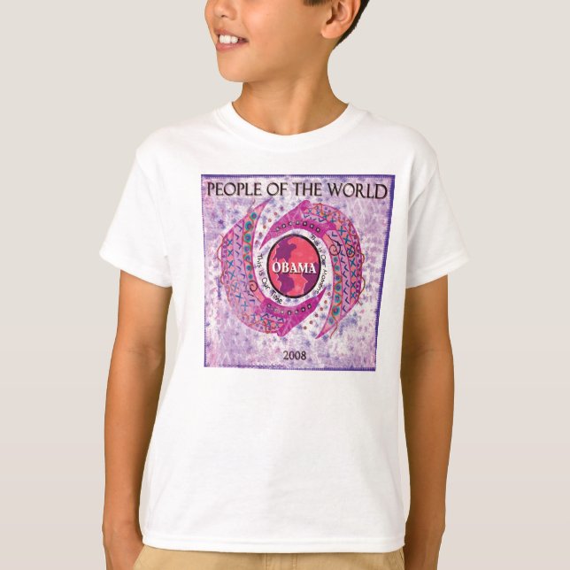 Camiseta de Obama de los niños (Anverso)