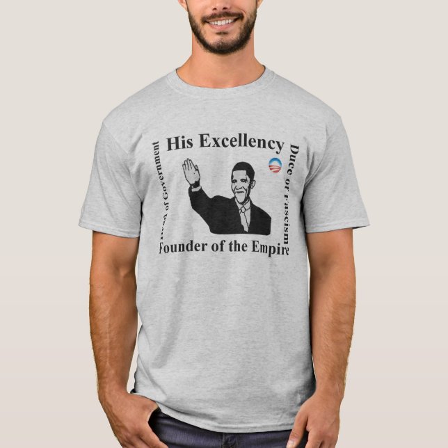 Camiseta de Obama Mussolini (Anverso)