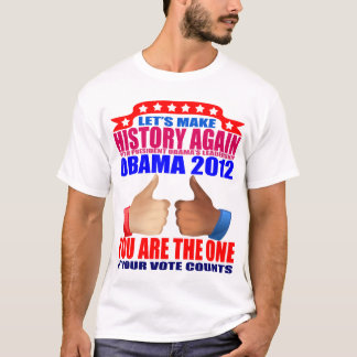 Camiseta de Obama: Obama 2012 - haga la historia +