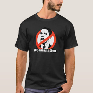 CAMISETA DE OBAMANATION/DE ANTI-OBAMA