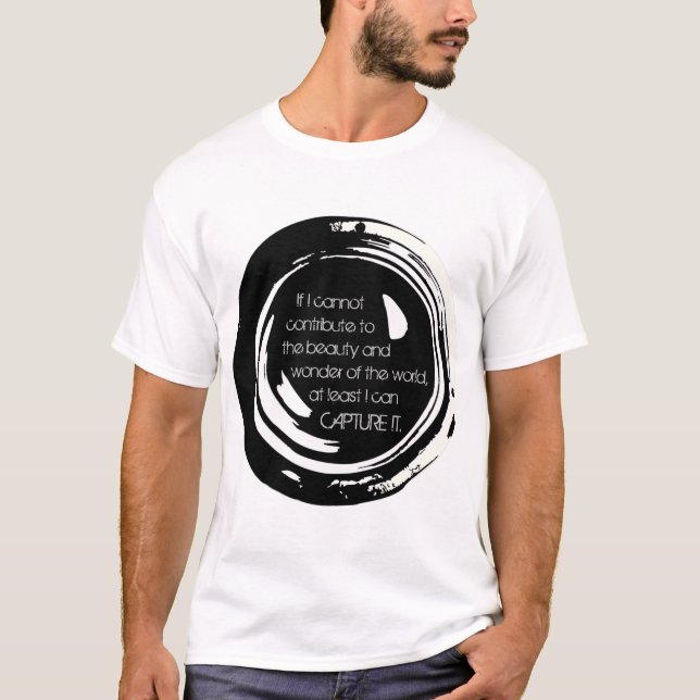 Camiseta de objetivo de cámara (Anverso)