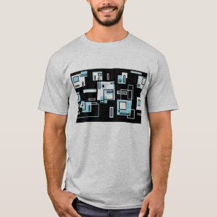 Camiseta de obsesión con bloques