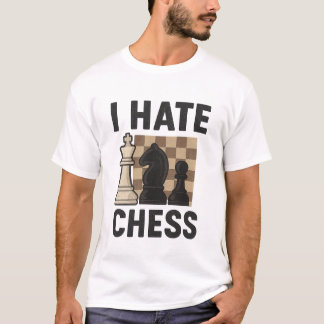 Camiseta de odio al ajedrez