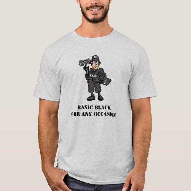 Camiseta de oficial de SWAT divertida (Anverso)
