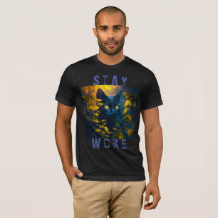 Camiseta de ojo brillante "Stay Woke"
